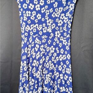 Boden Royal Blue Dress with White Flowers
